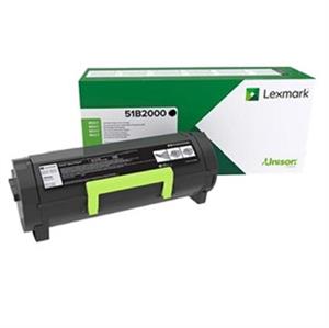 Sort lasertoner - Lexmark 51B2X00 - 20.000 sider