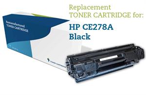 Sort lasertoner - HP CE278A - 2.100 sider