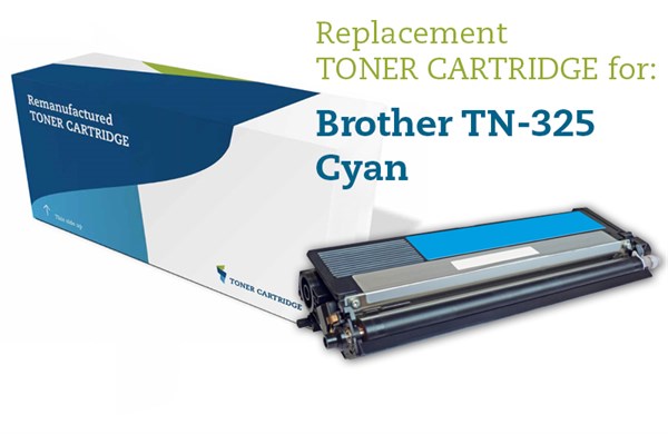 Cyan lasertoner - Brother TN-325C - 3.500 sider