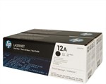 Sort x 2 lasertoner - HP Q2612A - 2.000 sider 