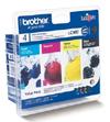 Sampak 1x sort + 3x farver - Brother - 1x8/3x11ml.