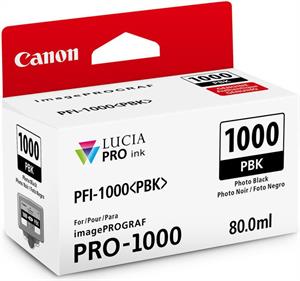 Foto sort blækpatron 1000PBK - Canon - 80,0ml.