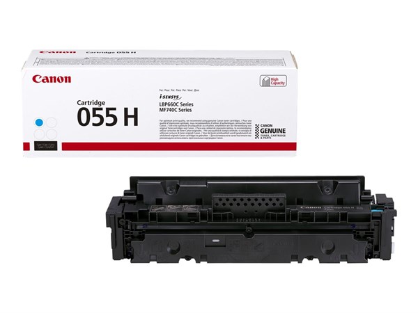 Cyan lasertoner CRG-055H - Canon - 5.900 sider.