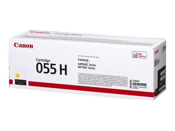 Gul lasertoner CRG-055H - Canon - 5.900 sider.