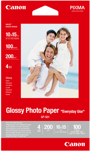 Originalt glossy fotopapir 10x15  "Everyday Use" 200gr - Canon - 100 ark