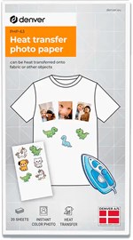 Denver - PHP-63 - 20 ark - Varmeoverførsels - Fotopapir - Strygepapir