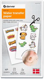 Denver - PWP-62 - 20 ark - Vandoverførsel Tatoverings Fotopapir