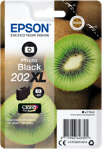 Foto sort blækpatron 202XL til  Epson 