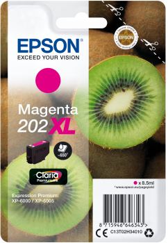Magenta blækpatron 202XL - Epson - 8,5ml.