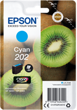 Cyan blækpatron 202 til  Epson 