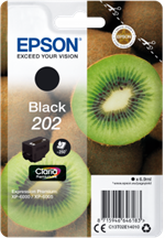 Sort blækpatron 202 til  Epson 