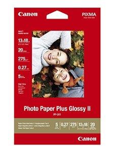 Photo glossy fotopapir Plus ll 13x18 - Canon 265gr. - 20 ark