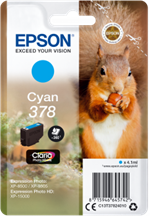 Cyan blækpatron 378 til Epson