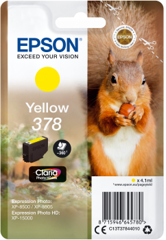 Gul blækpatron - Epson 378 - 4,1 ml