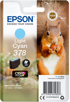 Light cyan blækpatron - Epson 378 - 4,8 ml