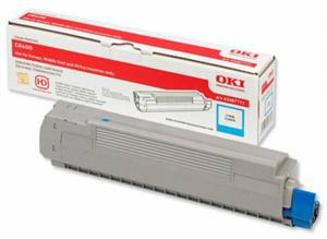 Cyan lasertoner C801 - OKI - 7.300 sider