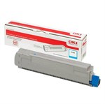 Cyan OKI toner 46490607