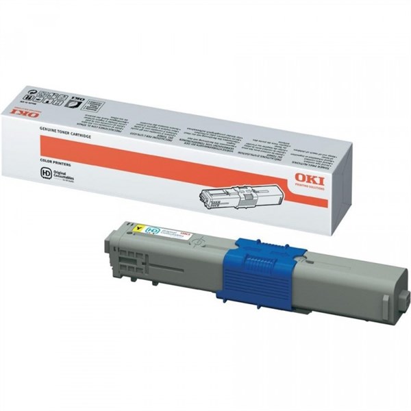 Gul lasertoner - OKI C332 - 1.500 sider