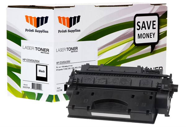 Sort lasertoner - HP nr.505X - 6.500 sider