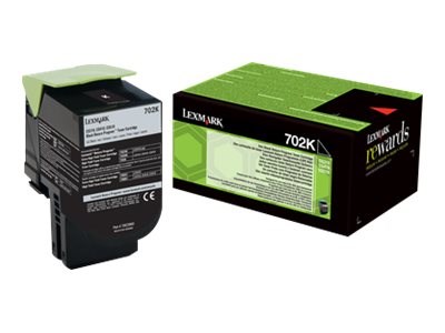 Sort lasertoner - Lexmark 702K - 1.000 sider