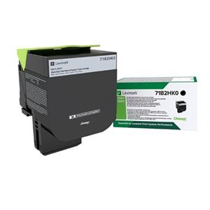 Sort lasertoner - Lexmark 71B2HK0 - 6000 Sider