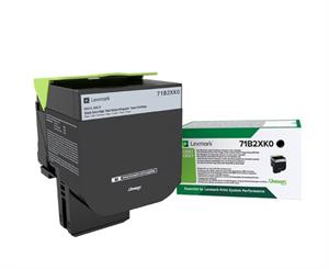 Sort lasertoner - Lexmark 71B2XK0 - 8000 Side