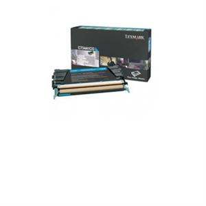 Cyan lasertoner - Lexmark C734 - 6.000 sider