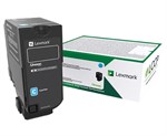 Cyan lasertoner 827 til Lexmark 