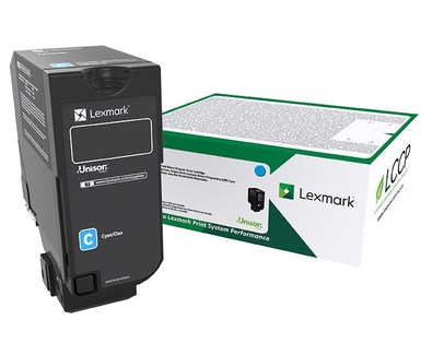 Cyan lasertoner - Lexmark 827 - 15.000 sider
