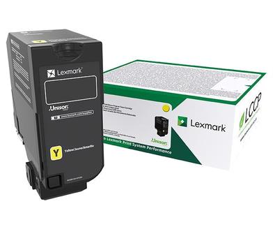 Gul lasertoner - Lexmark 827Y - 15.000 sider