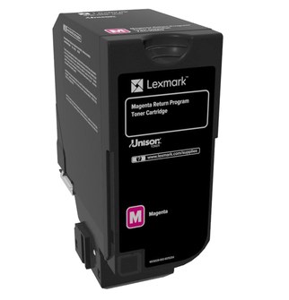 Magenta lasertoner - Lexmark 74C20M0 - 3.000 sider