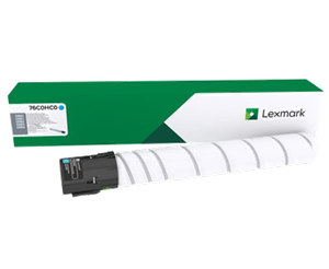 Cyan lasertoner - Lexmark 76C00K0 - 18.500 sider