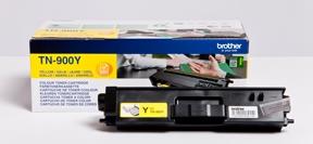 Gul lasertoner TN-900Y - Brother - 6.000 sider.