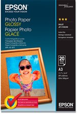 Glossy fotopapir inkjet A3 - Epson - 200g. - 20 ark