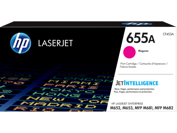 Magenta lasertoner Nr.655A - HP - 10.500 sider