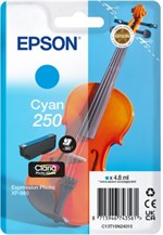 Cyan blækpatron - Epson 250 - 4,8 ml