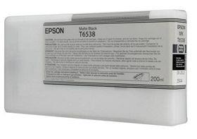 Mat sort blækpatron - Epson T6538A - 200ml.