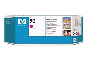 Magenta printhoved og Print Cleaner  - HP nr.90 - 