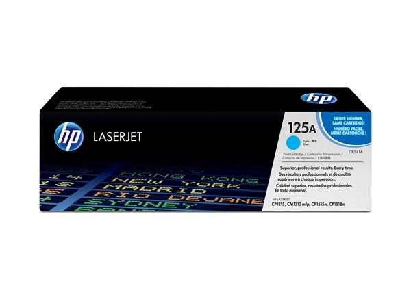 Cyan lasertoner - HP 125A / CB541A - 1.400 sider.