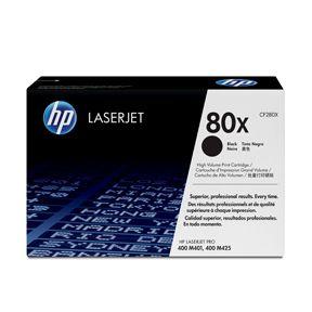 Sort lasertoner - HP nr.80X - 6.800 sider