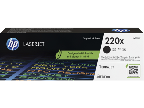 Sort lasertoner - HP nr.220X - 7.500 sider