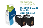 5225B006- 2-Pak sort og farvet patron - Canon 540XL/541X
