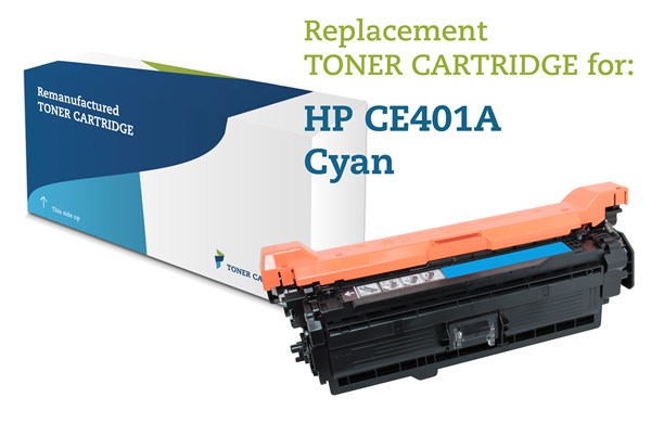 Cyan lasertoner - HP 507A - 6.000 sider