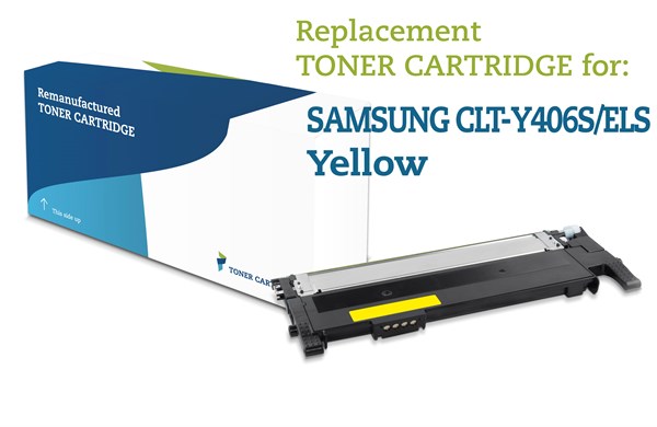 Gul lasertoner Y406 - Samsung - 1.000 sider