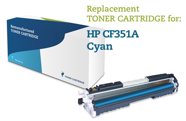 Cyan lasertoner - HP nr.130A - 1.000 sider