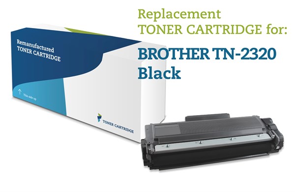 Sort lasertoner - Brother TN-2320 - 2.600 sider