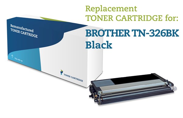 Sort lasertoner 326BK - Brother TN-326BK - 4.000 sider.