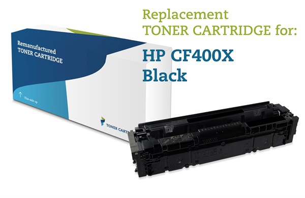 Sort lasertoner - HP 201X - 2.800 sider