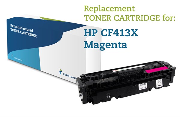 Magenta lasertoner - HP 413X - 5.000 sider