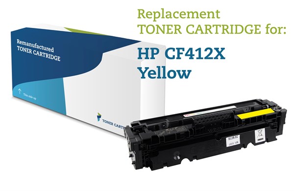 Gul lasertoner - HP 412X - 5.000 sider